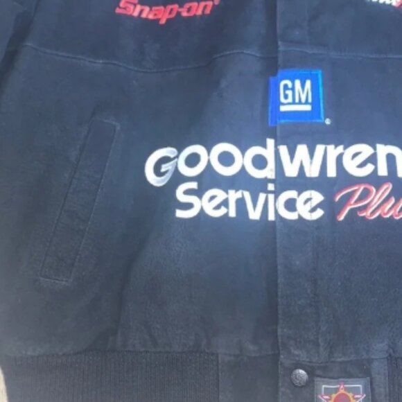 Vtg Chase Authentics Dale Earnhardt Goodwrench Suede Leather Jacket XXL - Picture 8 of 14